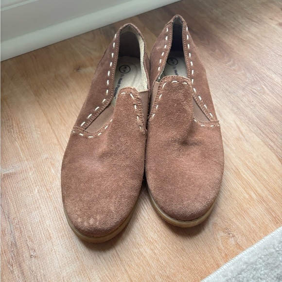 Hush‎ Puppies Brown Suede Slip Ons  Size 7.5 - Picture 2 of 6